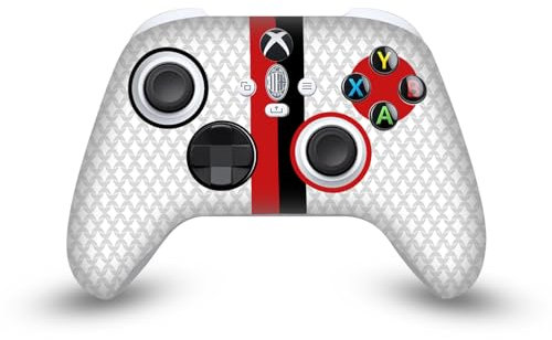 Head Case Designs Offizielle AC Milan Away 2023/24 Wappen-Set Vinyl Haut Gaming Aufkleber Abziehbild Abdeckung kompatibel mit Xbox Series X/S Controller