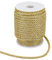 GORGECRAFT 18m*6mm Cordon Torsadé Décoratif Doré Corde en Polyester à 3 Plis pour la Décoration Intérieure, Embellir Les Costumes, Cordon d'honneur, Cordons de Sac de Noël