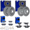 ATE PowerDisc Bremsscheiben + Beläge vorne + hinten passend für A6 4F C6