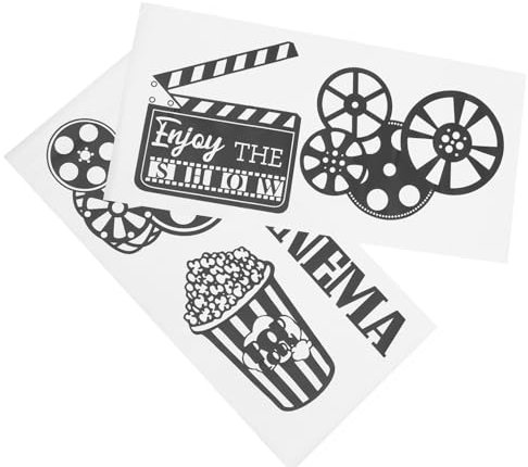 Housoutil 1 Satz Kino-Popcorn-Wandaufkleber Aufkleber für Kinos Kino Aufkleber wandaufkleber küche wandsticker küche Wohnkultur Selbstklebender Aufkleber für Wandkunst Wandtattoo Kino