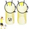 Bogoro Lot De 2 Filets Cible Football, Buts d'Entraînement Pour Précision, Top Bins 45x60cm