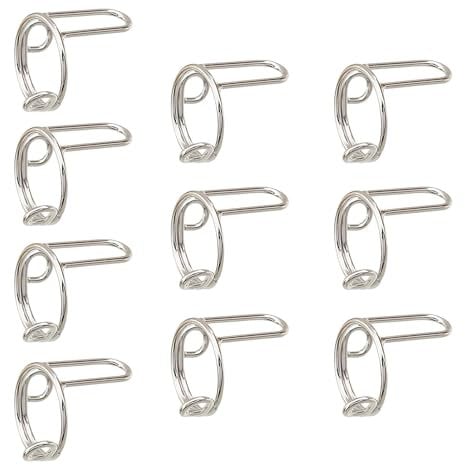 Porceosy Polish Copper Nail Rings Fingertip for Biters Set 10 Pcs Adjustable Finger Jewelry Detachable Anti-Rust Protectors to Prevent Silver