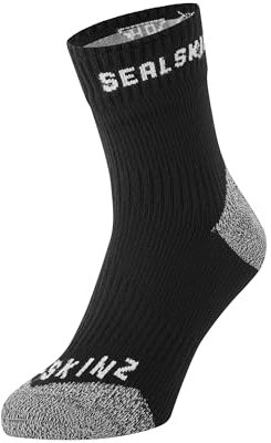 SEALSKINZ | Dunton | Unisex Waterproof Warm Weather Ankle Length Merino Wool Lined Sock | Seamless, Thin & Comfortable | Hydrostop to Block Water Penetration