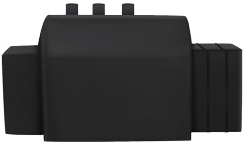 BXDZCOVRRS 8080 Grill Cover Fits for Char-Griller Duo 5050 Double Play 5650 Charcoal Grill, Expandable Gas Grill Cover 600D Heavy Duty BBQ Cover Fits for Char-Griller 3-Burner Dual Fuel Outdoor Grill