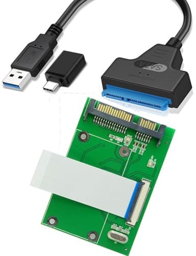 Sintech Scheda adattatore ZIF HDD a SATA a 40 pin da 4,6 cm con cavo USB 3.0 SATA, compatibile con hard disk MK2008GAL MK3008GAL