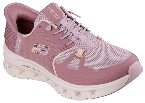 Skechers Damen Glide-Step Pro Slip-InTurnschuhe, Dark Mauve Mesh/Light Mauve Trim, 36 EU