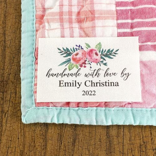 Iron On Labels for Clothing Personalized,Custom Ironing Labels,Personalized Clothing Labels,Iron On Clothing Labels (50Pcs 30x50mm)