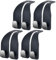 Car Hooks for Headrest, Leather Car Seat Back Storage Organizer Interior Accessories, More Wide & Deep Auto Seat Hook Hangers for Purse Umbrellas Handbag Clothes Coats Grocery Bags (Black-4 Pack)