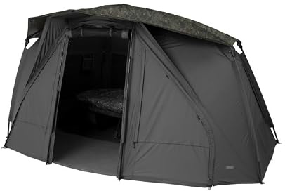 Trakker Tempest RS 150 Skull Cap Camo, Aquatexx™ mehrschichtiges Gewebe, zweilagige Isolierung, Blackout-Pigment-Sonnenschutz, Regenrinne, Magnetstabriemen, Code 200542