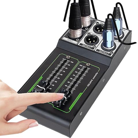 Studio Monitor Controller, Passive Volume Controller, Studio Sound Mixer, Versatile Audio Compatibility, Enhanced User Control 19x8.8x3.8cm/7.48x3.46x1.5 Inches For Precise Audio Monitoring Perfect