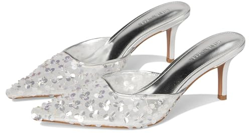 Steve Madden Women's Alexi Pump, Silver Sequin, 5.5 UK