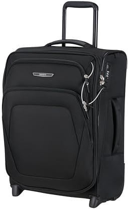 Samsonite Spark SNG Eco - Carry-On Suitcase, 2-Wheel Upright Softside 55 x 40 x 20/23 cm, Airline-Compliant Ryanair & EasyJet, Expandable, 48.5/57 L - Black