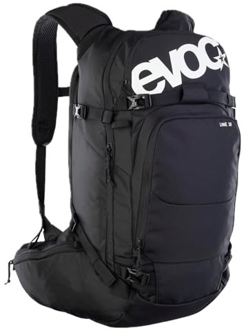 EVOC LINE 30 All-Mountain-Tragerucksack (NEURALITE SYSTEM, Skihalterung, separates Lawinenfach mit Notfallplan, leicht zugängliches Hauptfach, BODDY HUGGING)