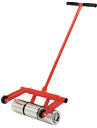 ROBERTS 10-950 75-Pound Heavy Duty Vinyl and Linoleum Floor Rollers with Chrome Plated Rollers and Removable Handle for Easy Storage