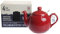 London Pottery 73260 Farmhouse Loose Leaf Teapot with Infuser, Ceramic, Red, 4 Cup (1.2 Litre)