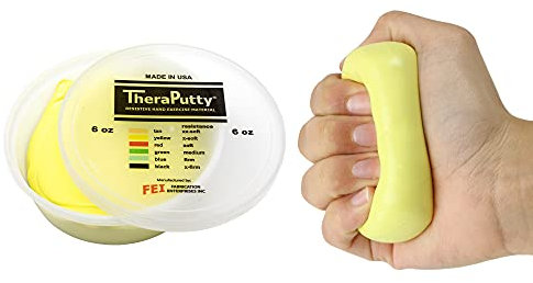 CanDo TheraPutty Antimikrobiell - Knetmasse - 170 g - gelb (sehr leicht)