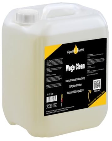 Liquid Outlet Wege Clean Steinreiniger 10L – Biologischer Grünbelagentferner für Pflastersteine, Kies & Beton – Steinreiniger intensiv außen, Flechtenentferner, Terassenreiniger Außenbereich