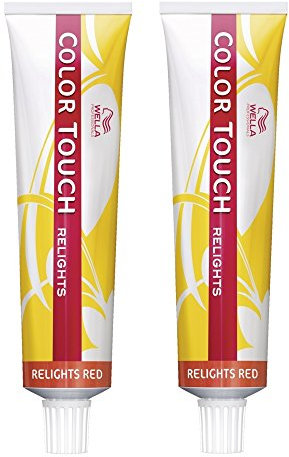 Wella 2x Color Touch Relights Red /57 Mahagoni-Braun 60 Ml