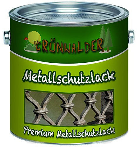 Grünwalder Metallschutzfarbe premium Metallschutzlack schnelltrocknend und leicht zu verarbeiten - TOP! (5 L, Moosgrün (RAL 6005))