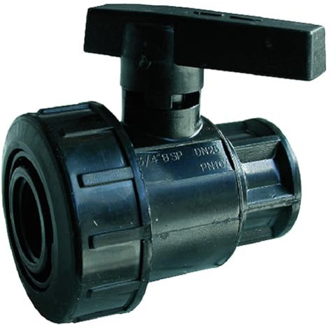 Irritec Valvola a Sfera monoghiera in PVC con Filetto Femmina/Femmina-1 1/4x1 1/4