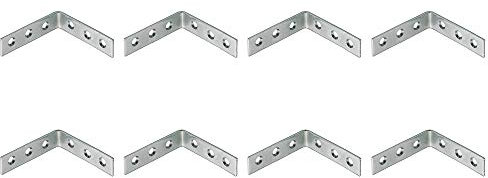 100x100x20mm 90 Degree Small/Large Steel Right Angle Metal L Shaped Bracket Corner Brace Fixing Shelf Support Repair x8