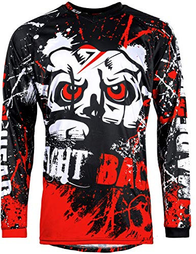 Broken Head MX Jersey Strike Back Rot - Langarm Funktions-Shirt Für Moto-Cross, BMX, Mountain Bike, Offroad - Größe XL