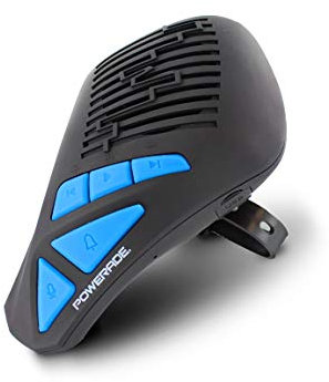 Metronic - Powerade 477078 - Altavoz portátil con Bluetooth para Bicicleta o Patinete (5W, función Manos Libres, 15 Horas de autonomía, splashproof, Timbre, Negro/Azul