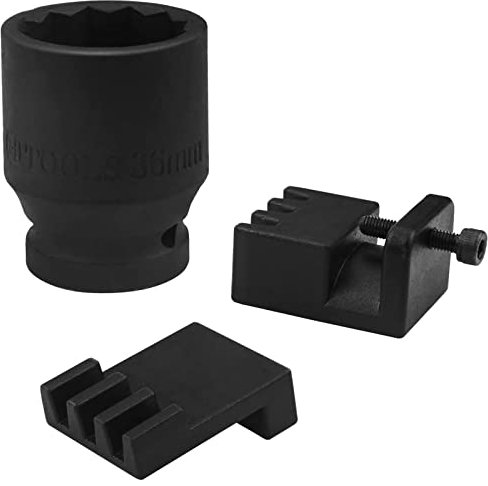 Bolaxin Strumento di bloccaggio del volano con Chiave da 36 mm per Motore Duramax da 6,6 l