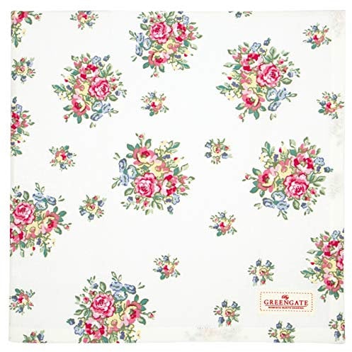 GreenGate Tischdecke Franka White 150x150cm - COTTAB150FRA0102