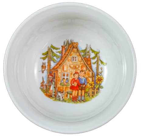zweckart Kinderschale Müslischale 13,5 cm Porzellan DDR Märchen Hänsel und Gretel
