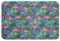 Loussiesd Flamingo Badematte 50x80cm Äste Tier rutschfest Badezimmerteppich Weich Wasser absorbierend Tropisch Flamingo Badteppiche Kinder Aquarell Rosa Boden Badvorleger für Badezimmer Bodendeko