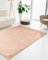 Qiyano Teppich Wanga Hochflor - Fellimitat, flauschig, weich, Soft, kuschelig, einfarbig, Pastell - Wohnzimmer, Schlafzimmer, Kinderzimmer, Büro - Farbe: Apricot, Größe: 200 x 290 cm