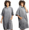 HOMELEVEL Badeponcho Damen und Herren - Surf Poncho aus 100% Baumwolle - Tuch für Erwachsene - Unisex Bademantel - Badetuch mit Kapuze