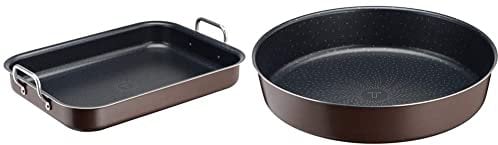 Tefal Success Plat à Four Professionnel Anses Aluminium J1605902, fabriqué en France & PERFECTBAKE Moule A Manqué 24cm, aluminium 100% recyclé J5549602, fabriqué en France