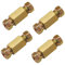 Set di raccordi per dadi in ottone da 3/16, 4 unioni e 8 dadi per tubi freno svasati SAE (4,75 mm)