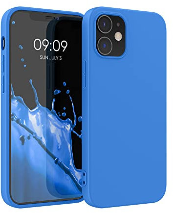 kwmobile Case Compatible with Apple iPhone 12 / iPhone 12 Pro Case - Soft Slim Protective TPU Silicone Cover - Sea Breeze