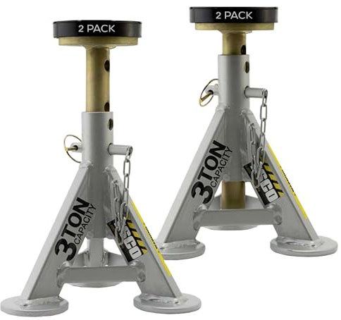 ESCO 3 Ton Performance Shorty Low Profile Jack Stands, 1 Pair