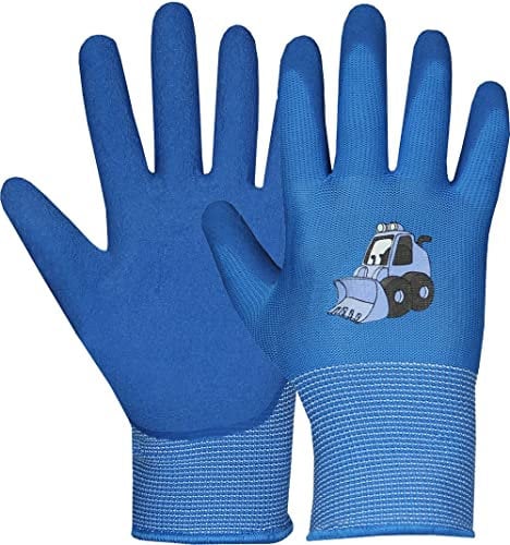 Hase Arbeitshandschuhe für Kinder (5, Blau)