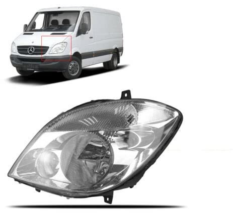 Scheinwerfer Frontscheinwerfer Passend Für Sprinter W906 Links Mit Nebel mit Stellmotor ab 2006-