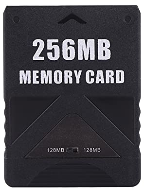 Tyenaza Carte mémoire pour PS2, Carte mémoire Haute Vitesse, Carte mémoire de Jeu 8M-256M Haute Vitesse pour Jeux PS2 McBoot(256M)