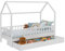 IDMarket - Kinderbett 80 x 160 cm Neree weiß mit 1 ausziehbarer Schublade und Aufbewahrungsbox