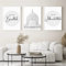 Hava Kolari Modern Islamisch Poster Wohnzimmer, 3er Set Arabische Kalligraphie Koran Wandbilder Kunstposter, Wanddeko Bilder Leinwand, Ohne Rahmen (30x40cm)