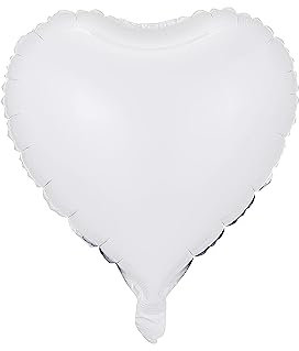 20 Stück Reinweiß Herzballons Valentinstag 18 Zoll Herzform Heliumballons,Herz Luftballons,Braune Aprikose Love Luftballons,Herz Luftballon,Herzluftballons Helium Geeignet für Hochzeit
