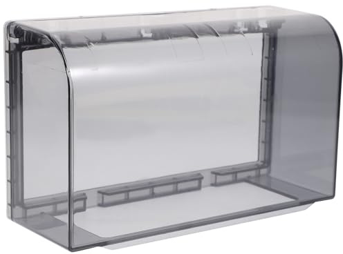Flip - Cubierta impermeable para enchufes (2 velocidades, interruptor de pared, placa frontal), color negro