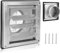 LALAGO rejilla de ventilación 125mm con mosquitera, rejilla de protección contra la intemperie de acero inoxidable 304, rejilla de ventilación Ø125mm para tubo y carcasa VMC
