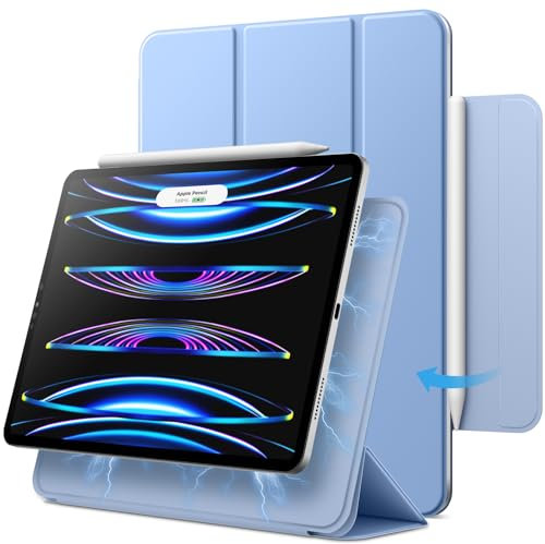 JETech Custodia Magnetica per iPad Pro 11 Pollici (2022/2021/2020/2018 Modelli), iPad Air 5/4 10,9 Pollici, Supporta 2a Gen Pencil Ricarica, Attaccamento Magnetico, Auto Svegliati/Sonno (Cielo Blu)