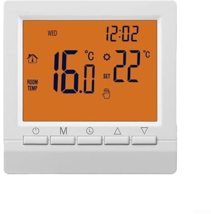Termostato per caldaia a gas programmabile WiFi, termostato a parete Caldaie a gas Riscaldamento NO-WIFI Regolatore della temperatura ambiente per la temperatura ambiente di controllo