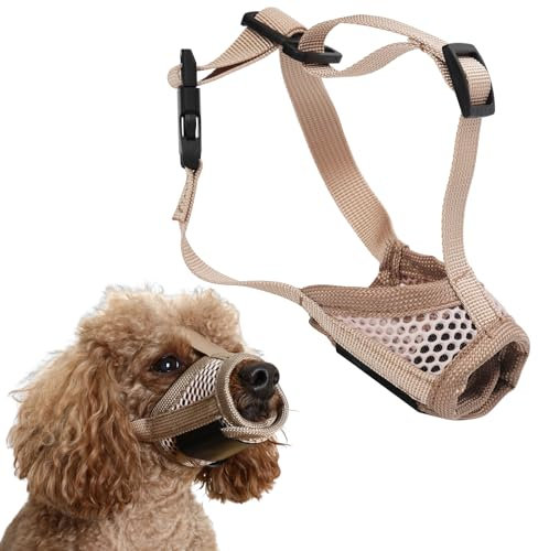 Kagants für Hund Gaganca Mit Atmungs Netz und Stabile Konstruktion Netzkappe Oslona Kaganca für die kleinen Hunde Geschenk (Khaki)