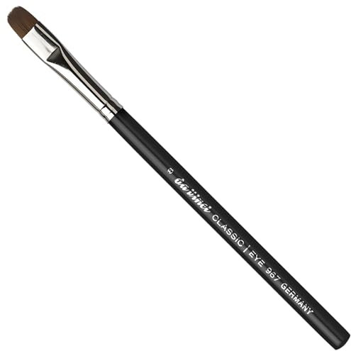 da Vinci, CLASSIC Lidschattenpinsel, Gr. 8, vegan, Kunstfaser, für Puder- & Cremelidschatten, präziser Auftrag, kompakte Farbintensität, Kosmetikpinsel, Augenpinsel, Made in Germany