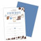 luixd Einladungskarten für Babypartys, mit Umschlägen, Kuh-Druck, Einladungen für Babyparty, Geschlechtsoffenbarung, Baby-Ankündigung, Partygeschenk und Zubehör (blau), 25 Stück